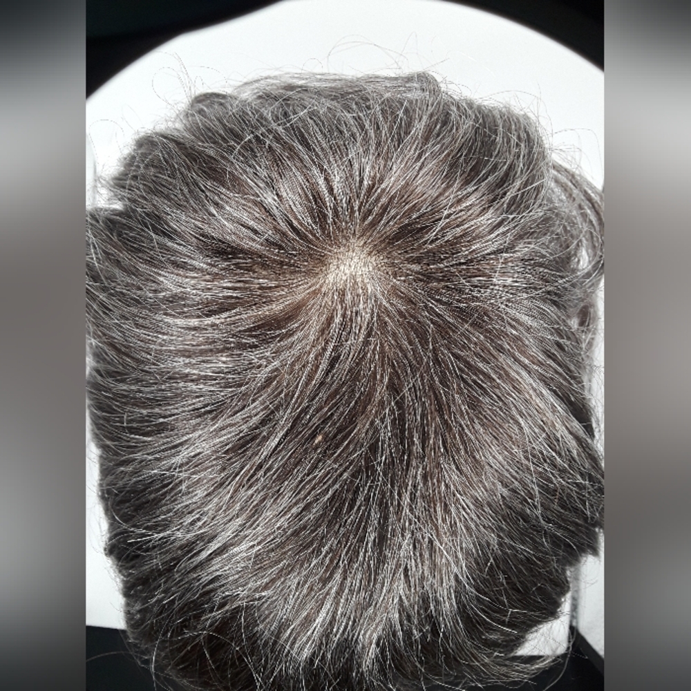 LISHY Hair replacement system 1Black with 40% Grey NWOT
